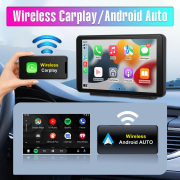 Universal 7 Inch Touch Screen Wireless Carplay Android Auto Car Radio Portable Multimedia Player Stereo Bluetooth Navigation