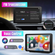 Universal 7 Inch Touch Screen Wireless Carplay Android Auto Car Radio Portable Multimedia Player Stereo Bluetooth Navigation