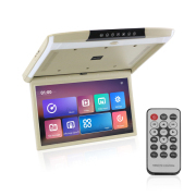 17.3 Inch Car Roof Monitor TV Flip Down 1080P Video HD IPS Screen With Ambient Light USB TF HDMI FM Bluetooth Android 10