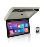 19 Inch Car Roof Monitor TV Flip Down 1080P Video HD IPS Screen With 16-color Ambient Light USB TF HDMI FM Bluetooth Android 10