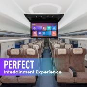 15.6 Inch Car Roof Monitor TV Flip Down 1080P Video HD Screen IPS Screen With 16-color Ambient Light SD HDMI FM Android 10