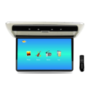 15.6 Inch Car Roof Monitor TV Flip Down 1080P Video HD Screen MP5 Player IPS Screen With 16-color Ambient Light USB SD HDMI FM