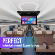 15.6 Inch Car Roof Monitor TV Flip Down 1080P Video HD IPS Screen With 16-color Ambient Light SD HDMI FM Android 10