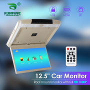 12.5 Inch Car Roof Monitor TV Flip Down 1080P Video HD Screen MP5 Player IPS Screen With Blue Ambient Light USB SD HDMI FM