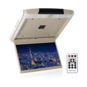 12.5 Inch Car Roof Monitor TV Flip Down 1080P Video HD Screen MP5 Player IPS Screen With Blue Ambient Light USB SD HDMI FM