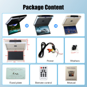 11.6 Inch Car Roof Monitor TV Flip Down 1080P Video HD Screen MP5 Player IPS Screen With Blue Ambient Light USB SD HDMI FM