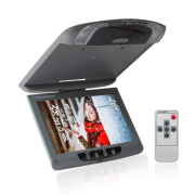KUNFINE 9 Inch Car Roof Monitor LCD Flip Down Screen Overhead Multimedia Video Ceiling Roof mount Display