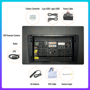 13.1Inch Car Stereo 2 Din Android Car Radio MP5 Player Android Auto Carplay Audio DVD Player Navigation&Gps QLED Screen