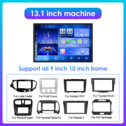13.1Inch Car Stereo 2 Din Android Car Radio MP5 Player Android Auto Carplay Audio DVD Player Navigation&Gps QLED Screen