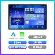 13.1Inch Car Stereo 2 Din Android Car Radio MP5 Player Android Auto Carplay Audio DVD Player Navigation&Gps QLED Screen