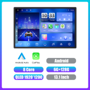 13.1Inch Car Stereo 2 Din Android Car Radio MP5 Player Android Auto Carplay Audio DVD Player Navigation&Gps QLED Screen
