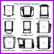 9.7 inch Tesla style Carplay Android Auto Car Radio Universal 2 Din Multimedia Video Player DVD GPS Navigation