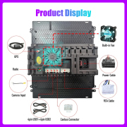 9.7 inch Tesla style Carplay Android Auto Car Radio Universal 2 Din Multimedia Video Player DVD GPS Navigation