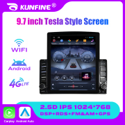 9.7 inch Vertical Screen 2 din Car Radio Multimedia Video Player for Tesla Type Stereo Carplay DVD GPS Navigation