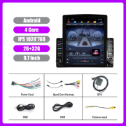 9.7 inch Vertical Screen 2 din Car Radio Multimedia Video Player for Tesla Type Stereo Carplay DVD GPS Navigation