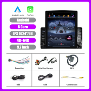 9.7 inch Vertical Screen 2 din Car Radio Multimedia Video Player for Tesla Type Stereo Carplay DVD GPS Navigation