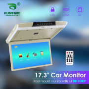 17.3 Inch Car Roof Monitor TV Flip Down 1080P Video HD Screen MP5 Player IPS Screen With Blue Ambient Light USB SD HDMI FM