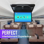 19 inch Car Roof Monitor MP5 LCD Flip Down Screen Overhead Multimedia Video Ceiling Roof MP5 Display Build in IR/FM Transmitter