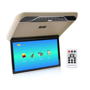 19 inch Car Roof Monitor MP5 LCD Flip Down Screen Overhead Multimedia Video Ceiling Roof MP5 Display Build in IR/FM Transmitter