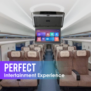 11.6 Inch Car Roof Monitor TV Flip Down 1080P Video HD Screen IPS Screen With Blue Ambient Light SD HDMI FM Android 10