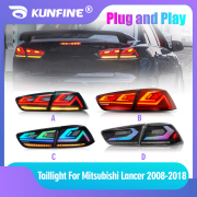 2PCs Car Tail Light Assembly For Mitsubishi Lancer EVO-X 2008-18 Dynamic LED Brake Signal light Car led Tail light Tuning Parts