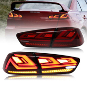 2PCs Car Tail Light Assembly For Mitsubishi Lancer EVO-X 2008-18 Dynamic LED Brake Signal light Car led Tail light Tuning Parts