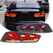 2PCs Car Tail Light Assembly For Mitsubishi Lancer EVO-X 2008-18 Dynamic LED Brake Signal light Car led Tail light Tuning Parts
