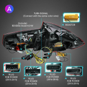 Pair Of Full LED Car Tail Light Assembly For BMW F35 F30 318i 318Li 320i 3 series 2013-18 Turn Signal with Sequential Indicator