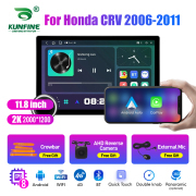 11.8 Inch 2K Double Knobs 2 Din Car Radio For Honda CRV 2006-2011 Car Radio DVD Multimedia Video Player Android Auto Carplay