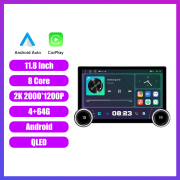 11.8 Inch 2K Double Knobs 2 Din Car Radio For Honda CRV 2006-2011 Car Radio DVD Multimedia Video Player Android Auto Carplay