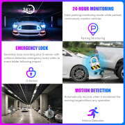 Cam Car DVR HD 1080P Dash Camera 3 Lens 2.0 inch IPS Video Recorder Cycle Dashcam Mirror Driving Recorder Night Vision