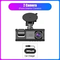 Cam Car DVR HD 1080P Dash Camera 3 Lens 2.0 inch IPS Video Recorder Cycle Dashcam Mirror Driving Recorder Night Vision