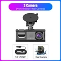 Cam Car DVR HD 1080P Dash Camera 3 Lens 2.0 inch IPS Video Recorder Cycle Dashcam Mirror Driving Recorder Night Vision