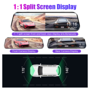 1080P Full Screen HD Camera Night Vision Hidden Driving Car Dashcam Recorder DVR Dashboard Dash Camera