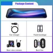 1080P Full Screen HD Camera Night Vision Hidden Driving Car Dashcam Recorder DVR Dashboard Dash Camera