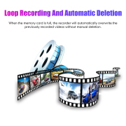 1080P Full Screen HD Camera Night Vision Hidden Driving Car Dashcam Recorder DVR Dashboard Dash Camera