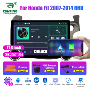 11.8 Inch 2K Double Knobs 2 Din Car Radio For Honda Fit 2007-2014 RHD Car Radio DVD Multimedia Video Player Android Auto Carplay