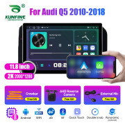 11.8 Inch 2K Double Knobs 2 Din Car Radio For Audi Q5 2010-2018 Car Radio DVD Multimedia Video Player Android Auto Carplay