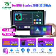 11.8 Inch 2K Double Knobs 2 Din Car Radio For BMW 1 series 2008-2012 High Car Radio DVD Multimedia Video Player Android Auto Carplay