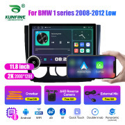 11.8 Inch 2K Double Knobs 2 Din Car Radio For BMW 1 series 2008 -2012 Low Radio DVD Multimedia Video Player Android Auto Carplay