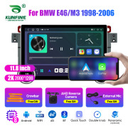 11.8 Inch 2K Double Knobs 2 Din Car Radio For BMW E46/M3 1998 -2006 Radio DVD Multimedia Video Player Android Auto Carplay