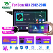 11.8 Inch 2K Double Knobs 2 Din Car Radio For Benz GLK 2012 - 2015 Car Radio DVD Multimedia Video Player Android Auto Carplay