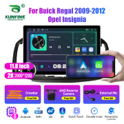 11.8 Inch 2K Double Knobs 2 Din Car Radio For Buick Regal 2009 - 2012 Opel Insignia Car Radio DVD Multimedia Video Player Android Auto Carplay
