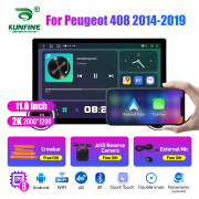 11.8 Inch 2K Double Knobs 2 Din Car Radio For Peugeot 408 2014 - 2019 Car Radio DVD Multimedia Video Player Android Auto Carplay