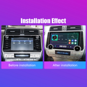 11.8 Inch 2K Double Knobs 2 Din Car Radio For Toyota Prado 2018 -2020 Car Radio DVD Multimedia Video Player Android Auto Carplay