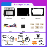 11.8 Inch 2K Double Knobs 2 Din Car Radio For Toyota Prado 2018 -2020 Car Radio DVD Multimedia Video Player Android Auto Carplay