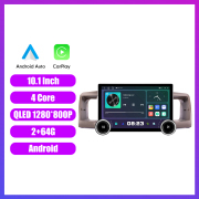 11.8 Inch 2K Double Knobs 2 Din Car Radio For Toyota Rav4/Corolla Vios/Hilux/Land Cruiser/Fortuner/Prado/Terios Toyota Corolla Car Radio DVD Multimedia Video Player Android Auto Carplay