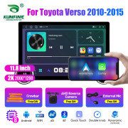 11.8 Inch 2K Double Knobs 2 Din Car Radio For Toyota Verso 2010 -2015 Car Radio DVD Multimedia Video Player Android Auto Carplay