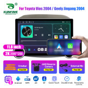 11.8 Inch 2K Double Knobs 2 Din Car Radio For Toyota Vios 2004 Geely Jingang 2004 Car Radio DVD Multimedia Video Player Android Auto Carplay