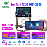 11.8 Inch 2K Double Knobs 2 Din Car Radio For Ford F250 2011 - 2019 Car Radio DVD Multimedia Video Player Android Auto Carplay